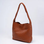 Woven PU Leather Shoulder Bag