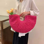 Artisan Paper Weave Hobo Bag