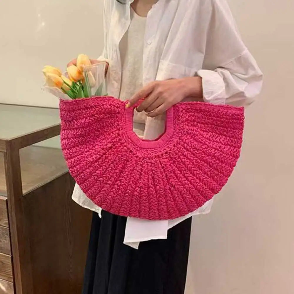 Artisan Paper Weave Hobo Bag