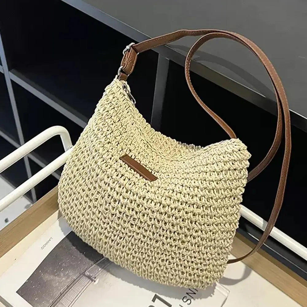 Paper Woven Fashion Hobo Bag