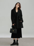 Short Double-Breasted Blazer Coat