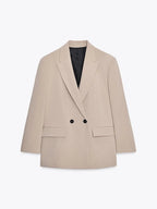 Double-Breasted Ethnic Silhouette Jacket