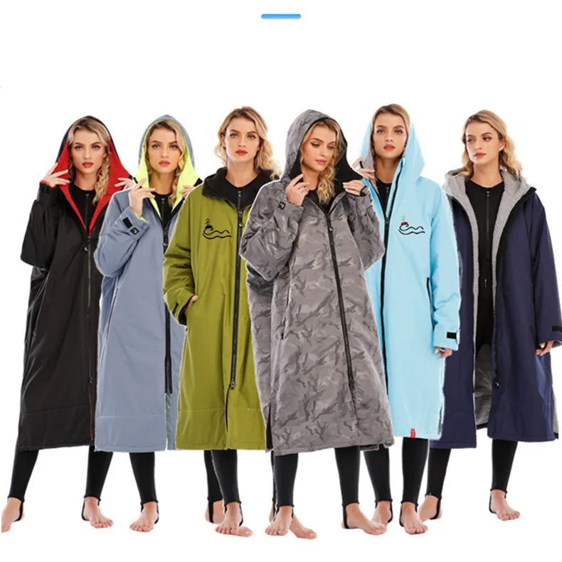 Unisex Water-Resistant Swim Parka Poncho