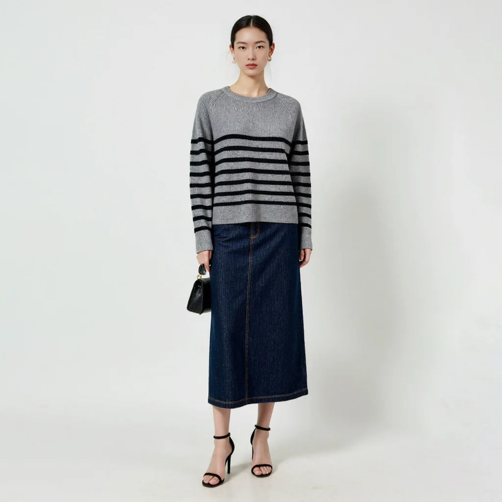 Loose Round Neck Wool Sweater