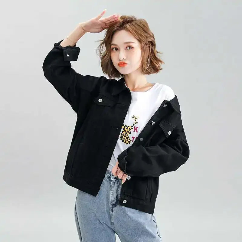 Plus Size Loose Denim Jacket