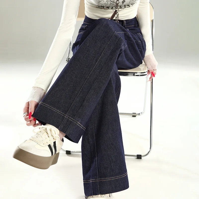 Plus Size Elastic Waist Jeans