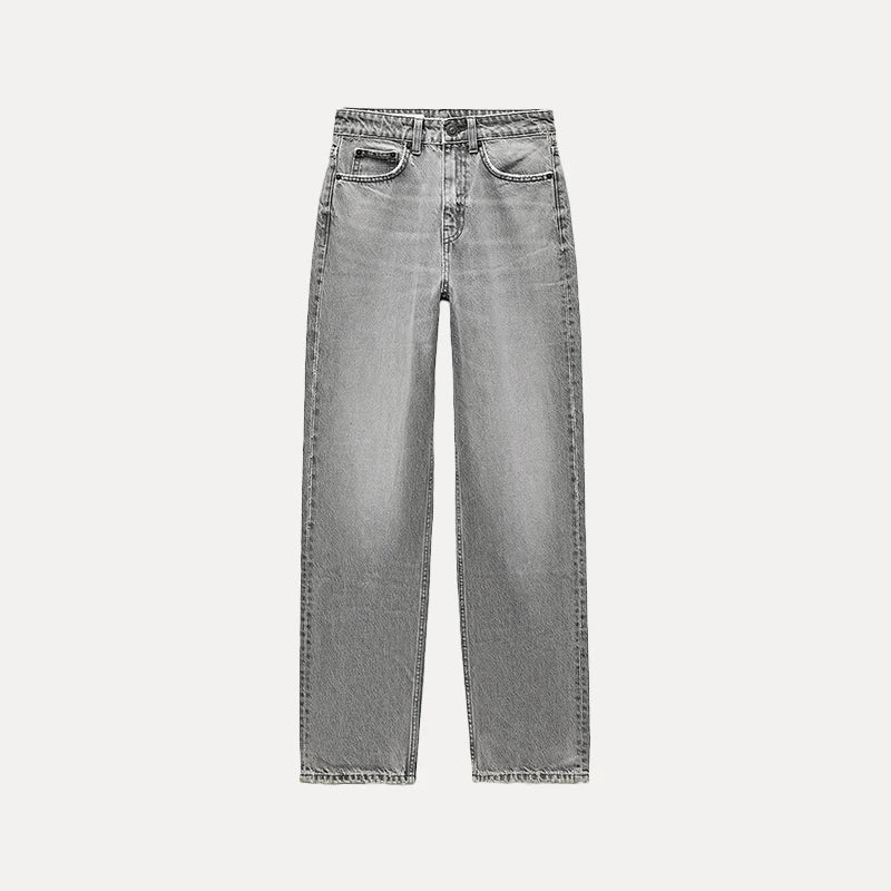 High Waist Loose Fit Jeans