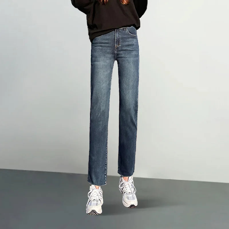 Plus Size Elastic Waist Jeans