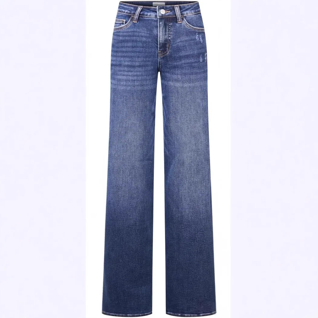 Wide Leg Hip Lifting Jeans