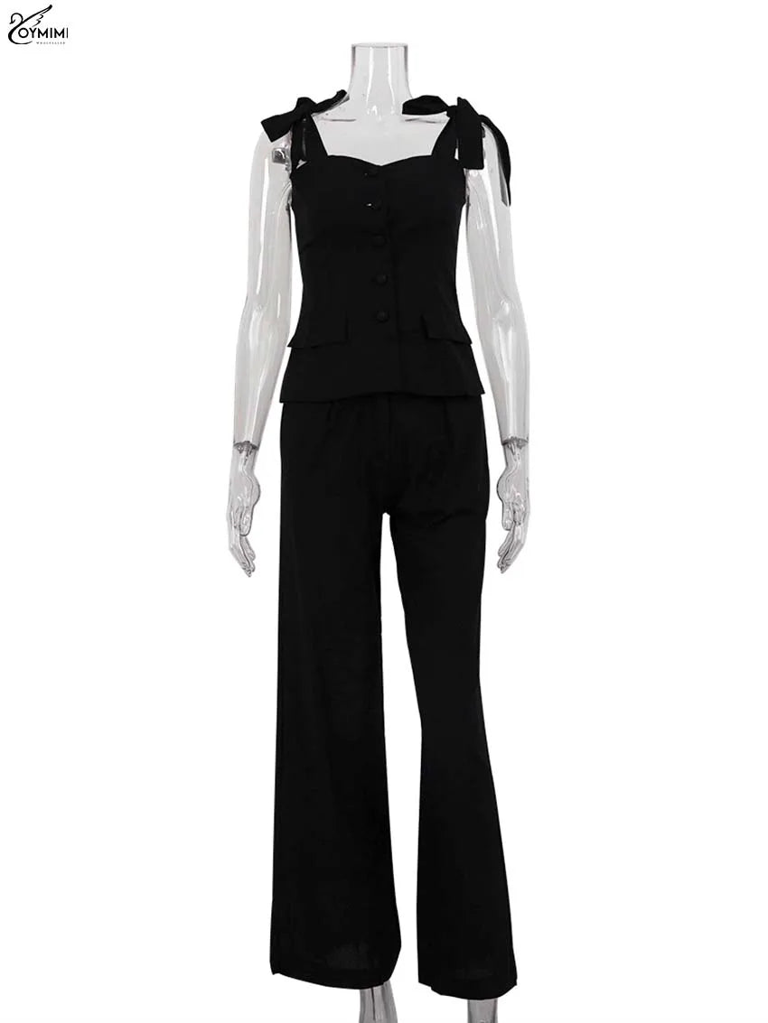 Spaghetti Strap Trousers Jumpsuit