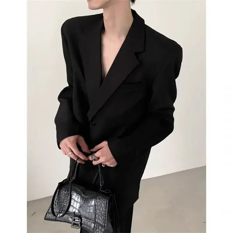 Loose Fit Casual Blazer Jacket