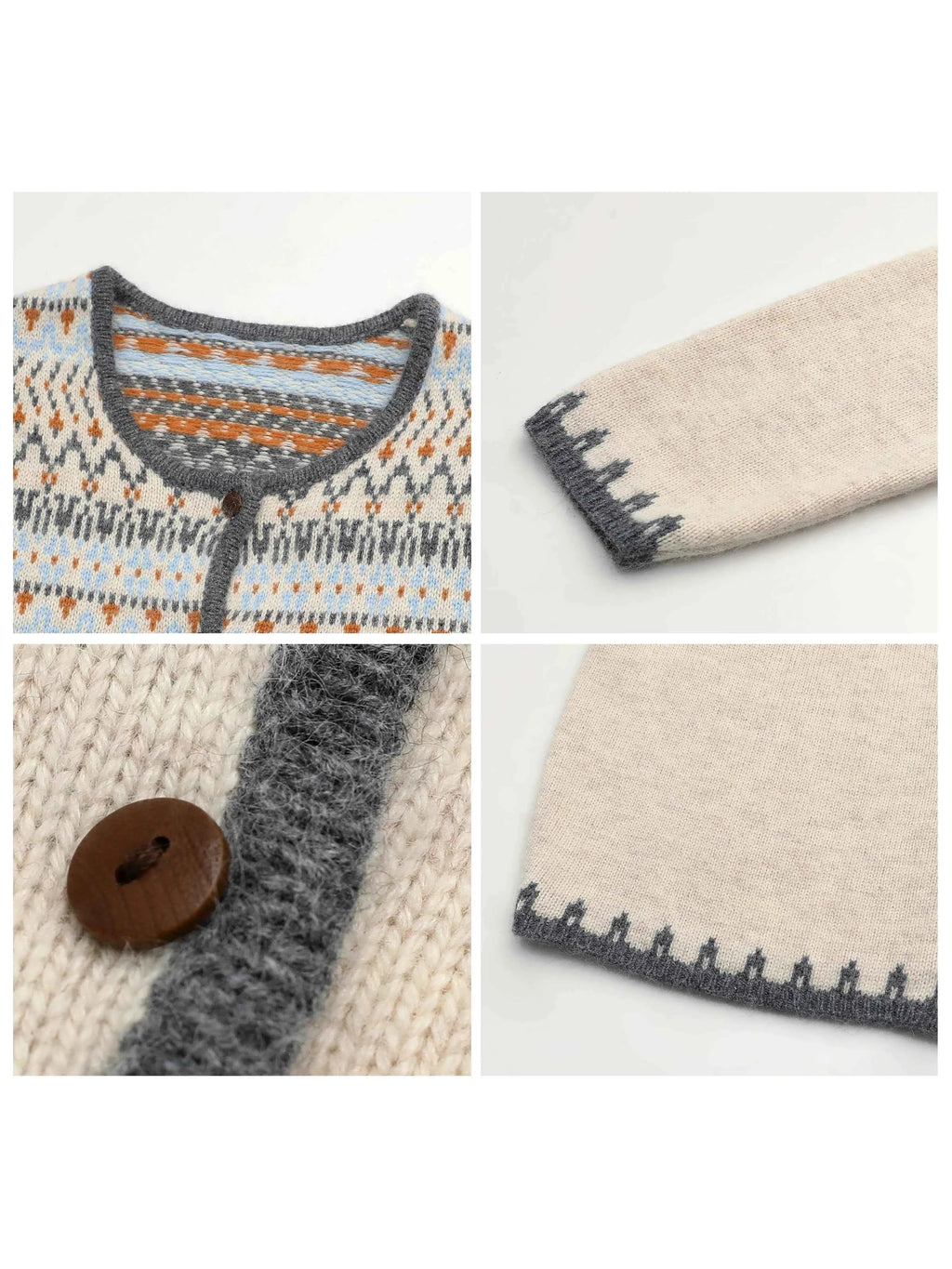 CHIC VEN Women Sweaters Loose Casual New Style Contrast Button Knit Sweater Cardigan for Artistic Women Autumn Winter 2025