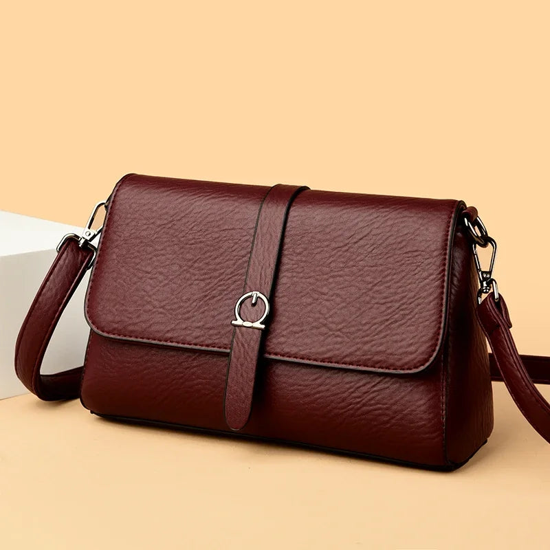 Two-Strap Square Flap Bag