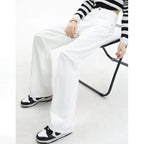 White Wide Leg Cropped Jeans