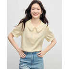 Cotton Bubble Sleeve Doll Shirt