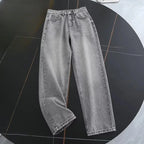 High Waist Zipper Wide Leg Jeans