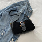 Lock-Accent Square Crossbody Bag