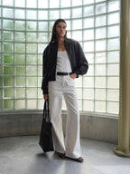 PU Leather Zip Biker Jacket