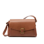 Two-Strap Leather Commuter Satchel