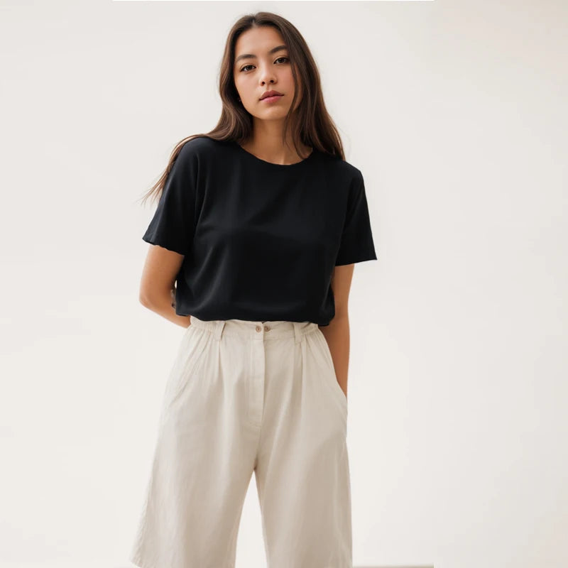 Heavyweight Y2K Cotton Tee Shirt