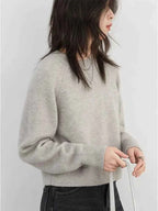 CHIC VEN Women Sweaters Loose New Solid Basic Basic Knitted Jumpers Raglan Sleeves Female Pullovers Autumn Winter 2025