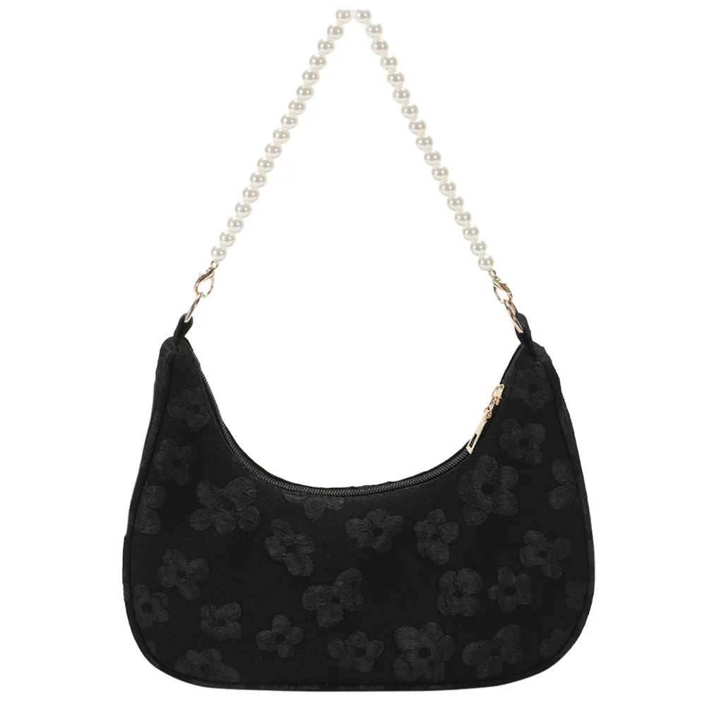 Plaid Oxford Chain Mini Pouch