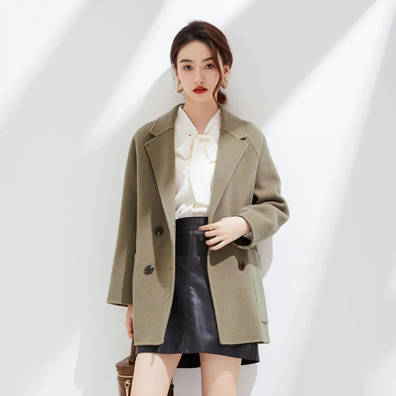 Double-Faced Cashmere Wool Coat