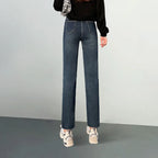 Plus Size Elastic Waist Jeans