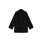 Short Double-Breasted Blazer Coat