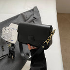 French Texture Chain Square Bag