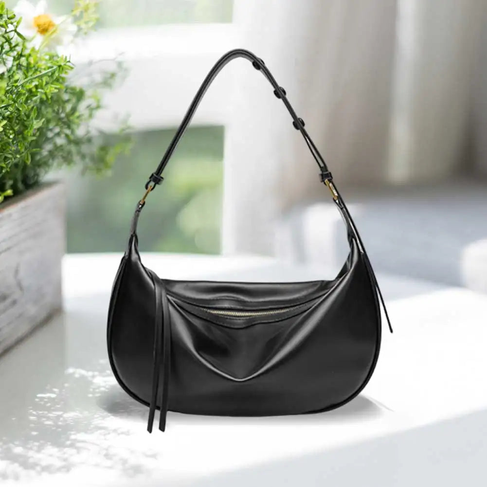 Soft Vegan Leather Hobo Bag