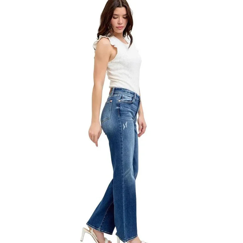 Fleece Lined Straight Leg Jeans