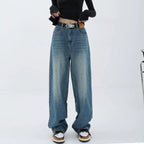 Floor Length Straight Leg Jeans