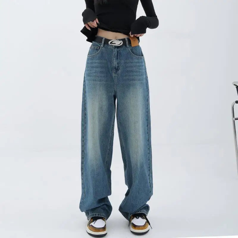 Floor Length Straight Leg Jeans