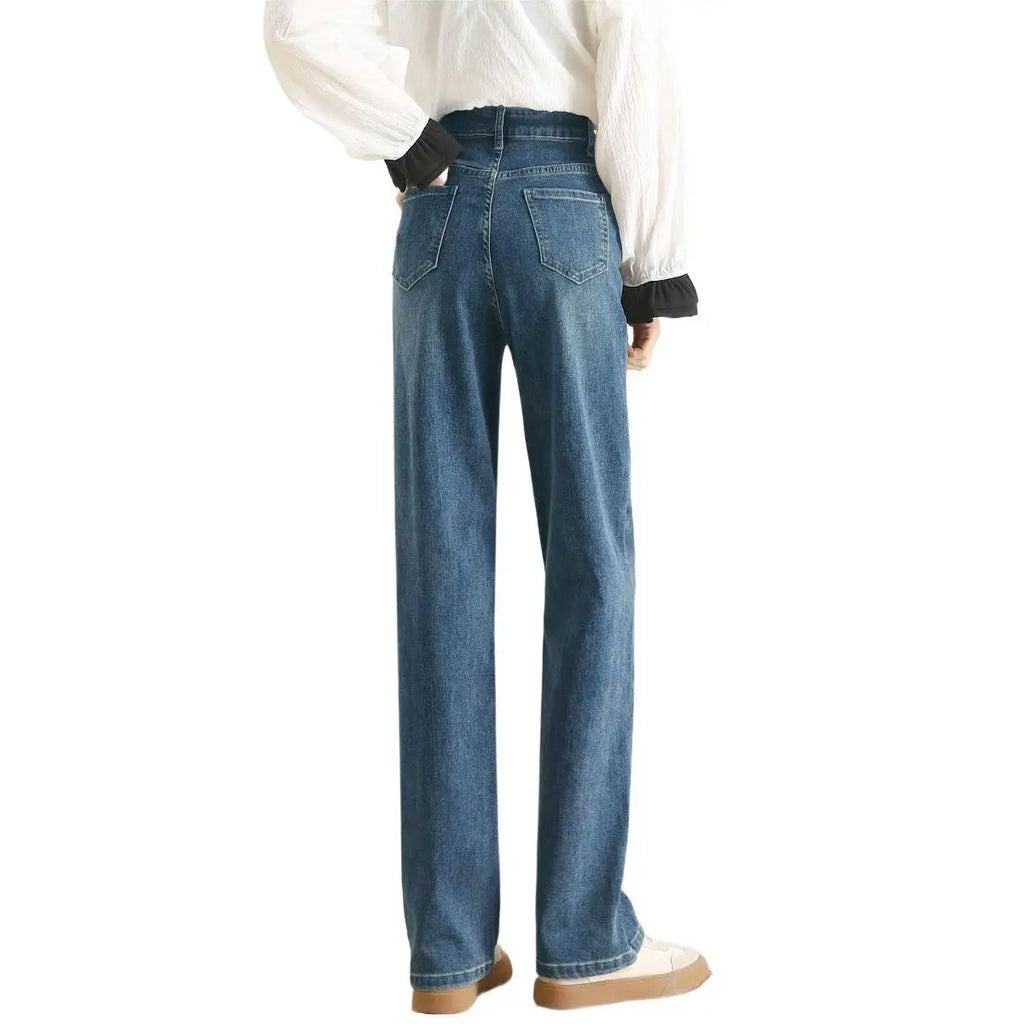 High Waist Floor Length Skinny Jeans