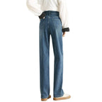 High Waist Floor Length Skinny Jeans