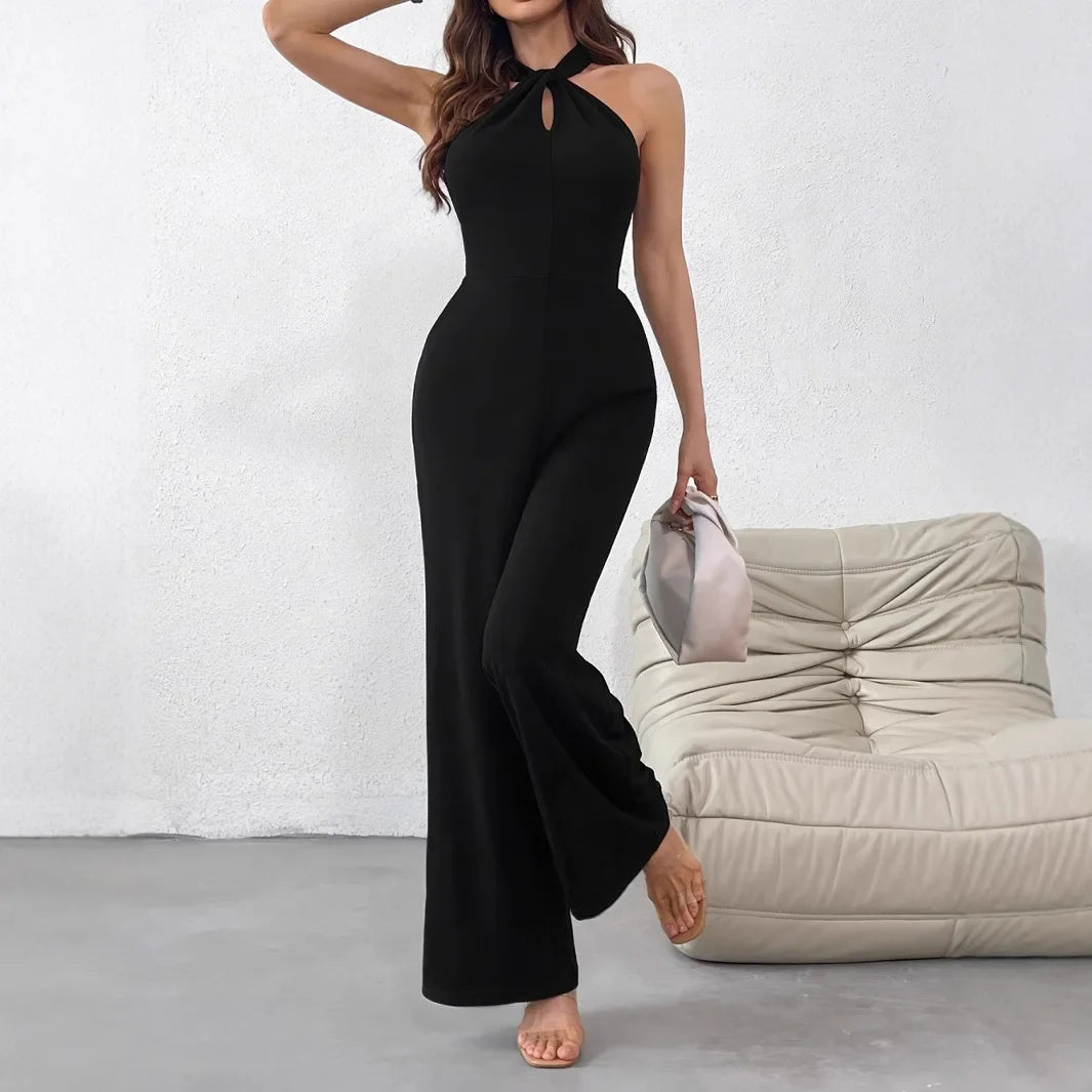 Backless Hollow Out Jumpsuit