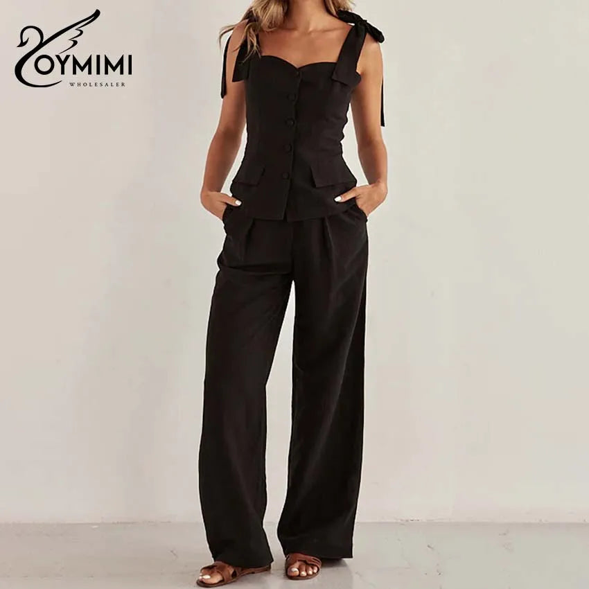 Spaghetti Strap Trousers Jumpsuit