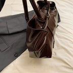 Slouchy Buckle-Closure Hobo Bag