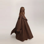 Lace-Up Trench Coat Jacket