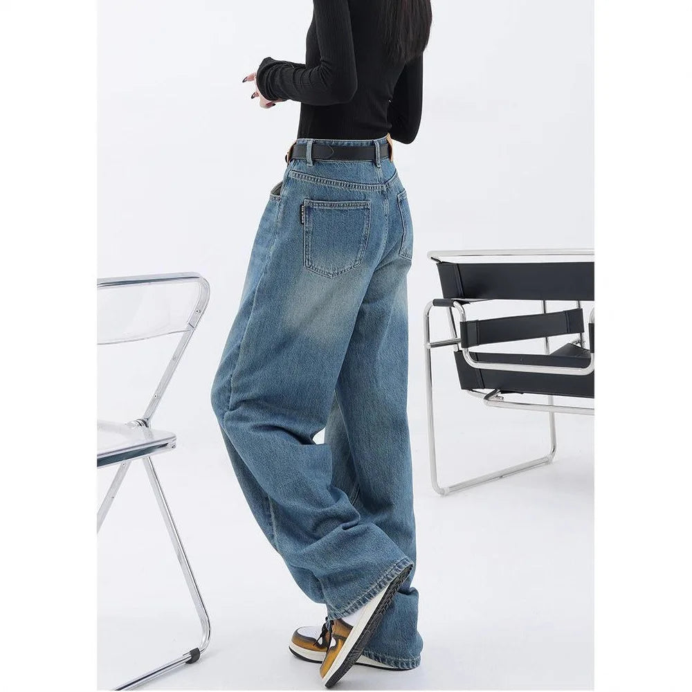 Floor Length Straight Leg Jeans