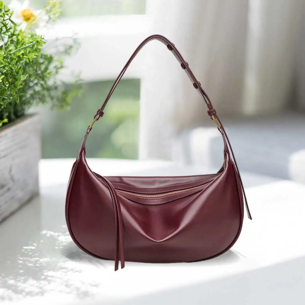 Soft Vegan Leather Hobo Bag