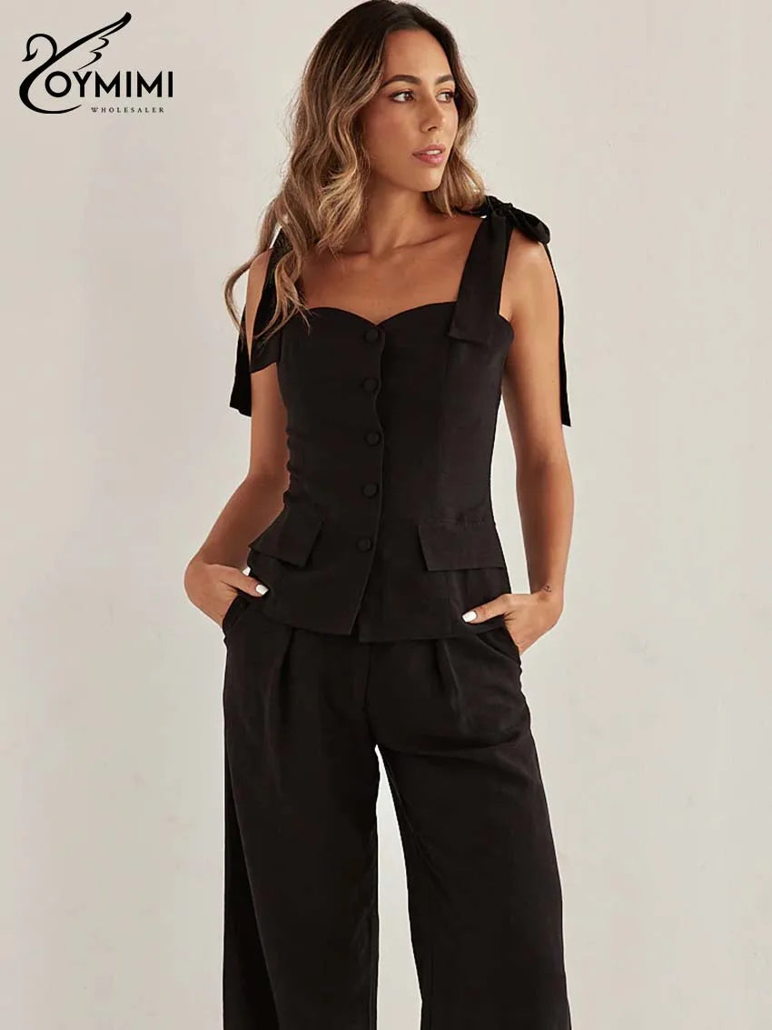 Spaghetti Strap Trousers Jumpsuit