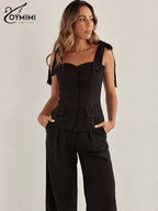 Spaghetti Strap Trousers Jumpsuit