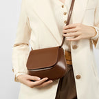 Genuine Leather Saddle Crossbody Bag