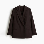 Loose Double-Breasted Short Sleeve Blazer