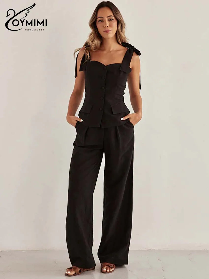 Spaghetti Strap Trousers Jumpsuit