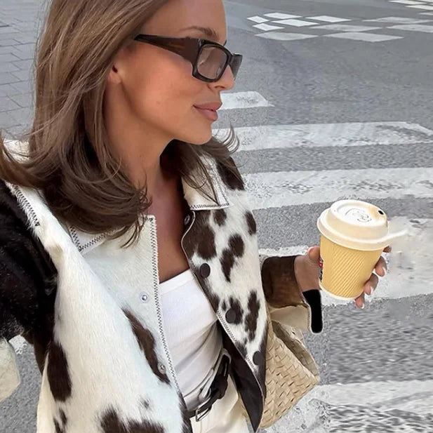 Retro Wool-Blend Button Coat