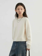 CHIC VEN Women Sweaters Loose New Solid Basic Basic Knitted Jumpers Raglan Sleeves Female Pullovers Autumn Winter 2025