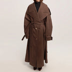 Lace-Up Trench Coat Jacket